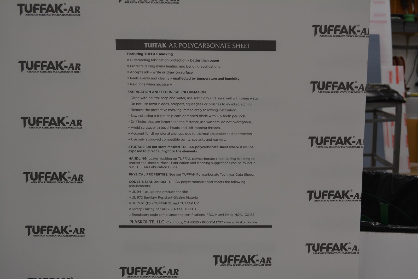 MR10 Lexan 3/16" Clear Sheet CHOOSE A SIZE