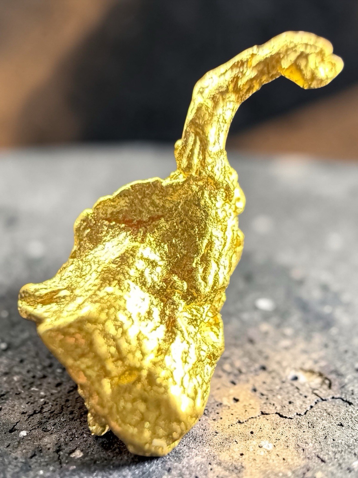 1.684 GRAMS AUSTRALIAN NATURAL PURE GOLD NUGGET GENUINE (94-98% PURE) #AUSSIE907