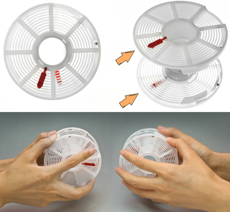 Extended Film Developing Tank 3 Spirals 120 35 4x5 B/W Darkroom Processing US