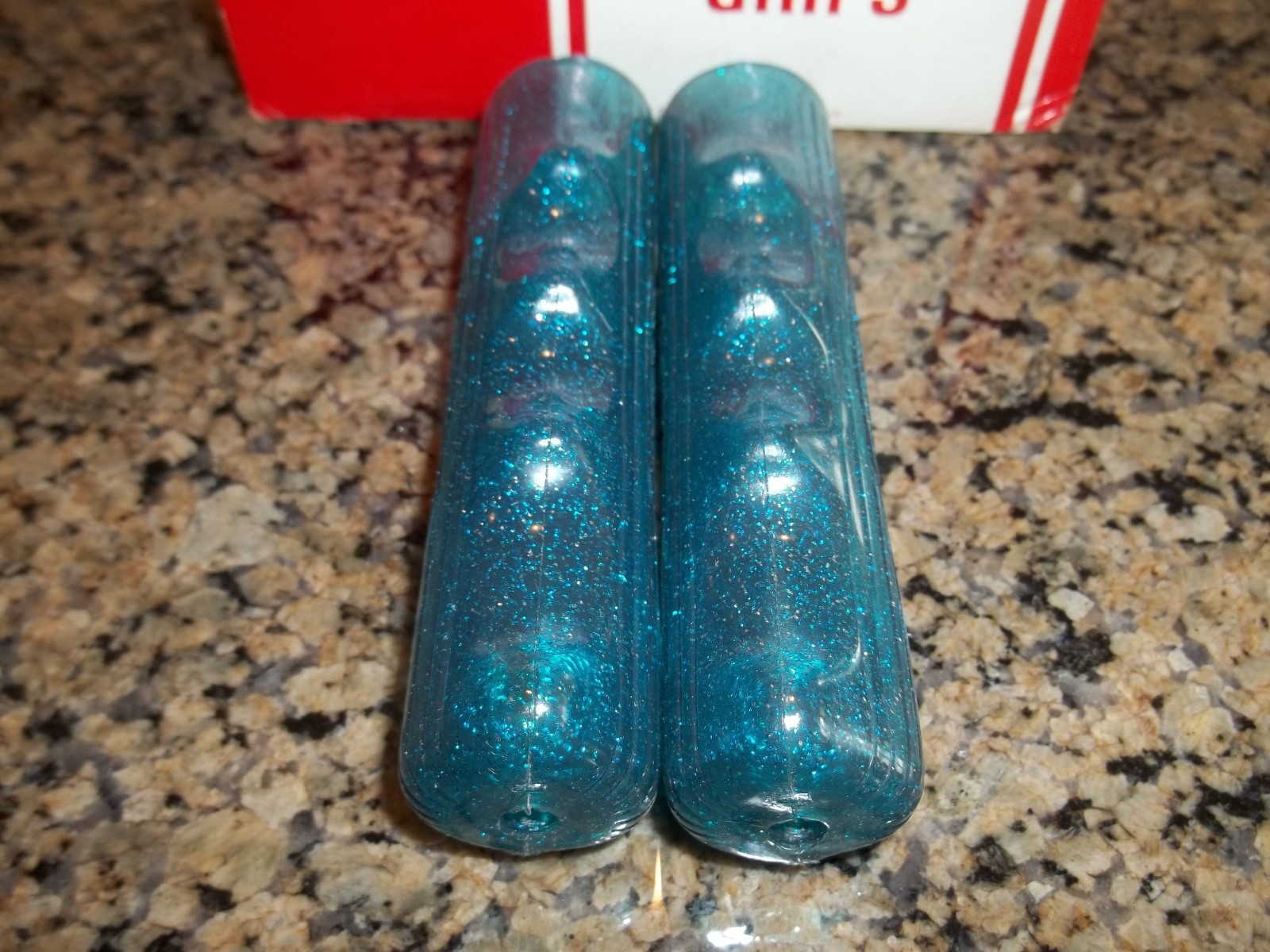 Schwinn Stingray NOS Blue glitter Bicycle Handlebar Grips Original full size