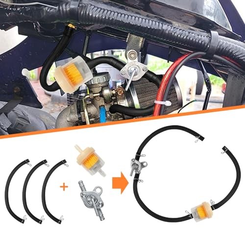 PZ19 Carburetor Carb Air Filter Throttle Handle Grips Cable for 50cc 70cc Black