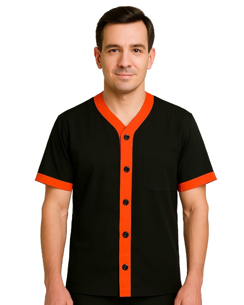 Utility Shirt Cooking Shirt Server Shirt Utility Work V-Neck Shirt Sushi Shirts