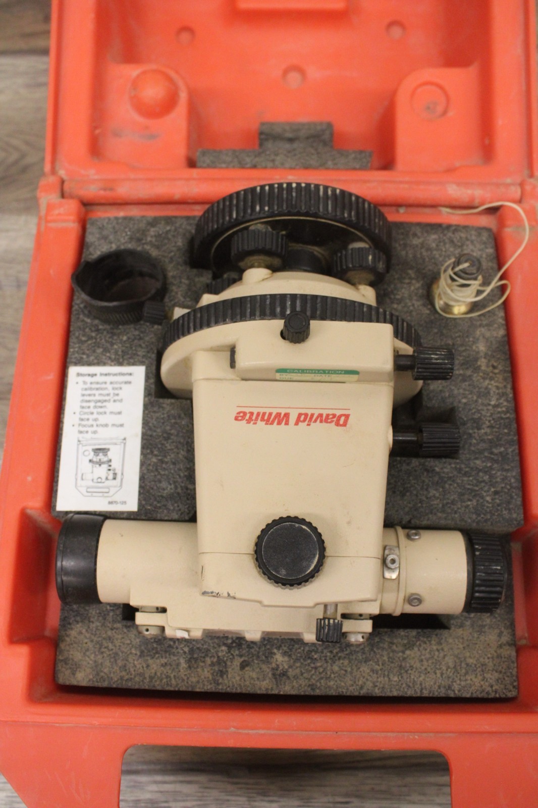 Realist David White Instruments LT8-300 Optical Level-Transit In Case