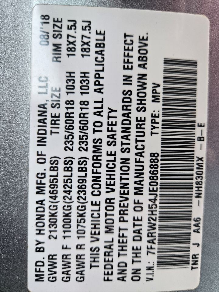 2018-2022 Honda CR-V 7" Display Screen w/o Navigation