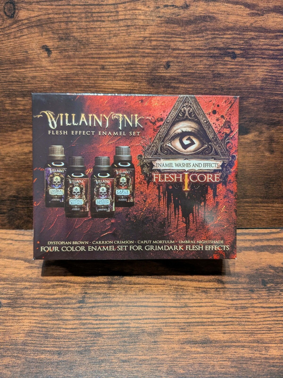 Villainy Ink: Flesh Core Set I — 4 Enamel Washes NEW