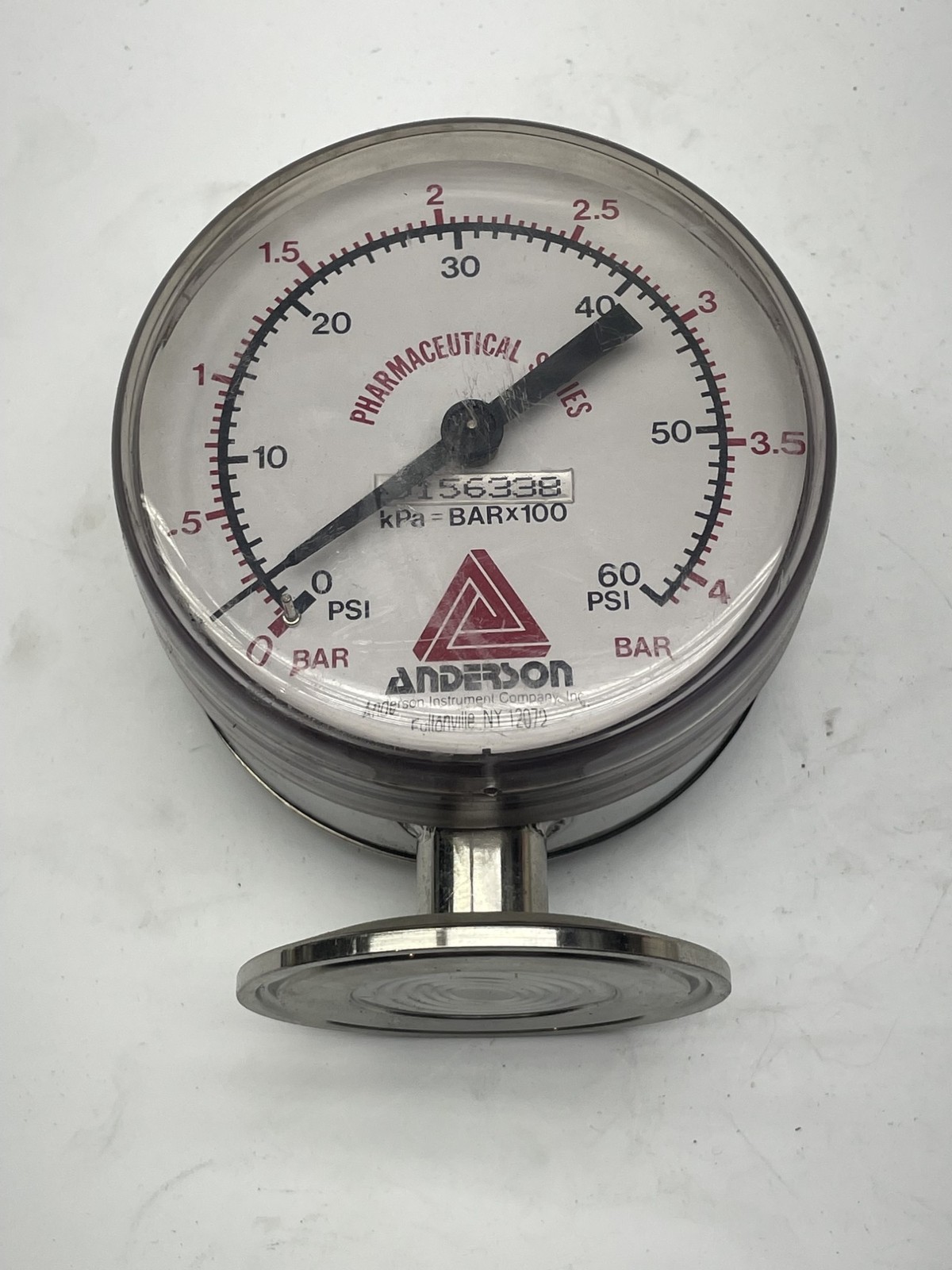 ANDERSON 0156338 GAUGE 0-60PSI NSNP