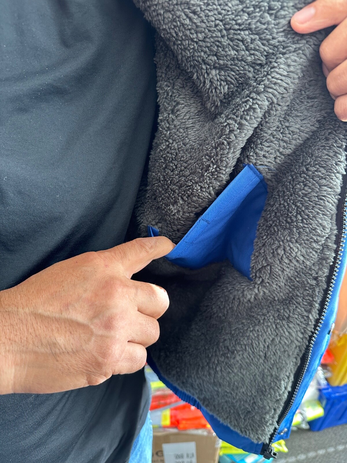 Class 3 Reflective Safety Bomber Jacket with sherpa liner