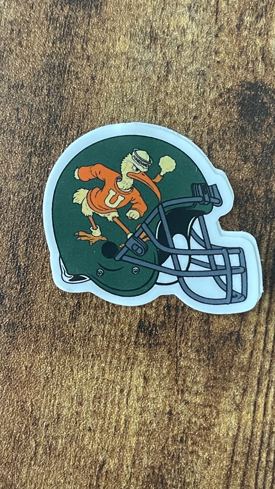 Miami Hurricanes Vintage Tailgate sticker