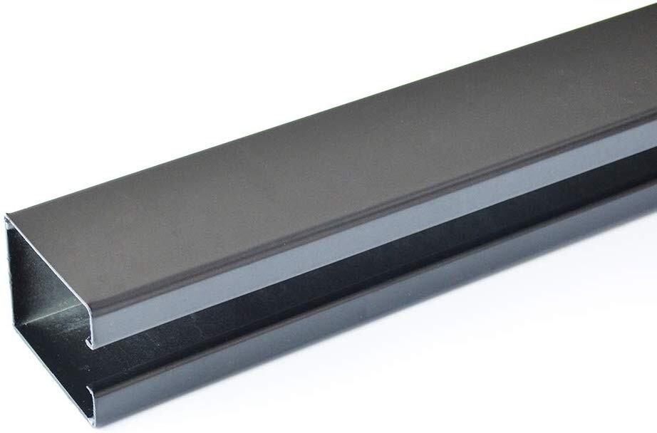 Black Box Track Double Sliding Barn Door Hardware,Heavy Duty Wall Mount kit