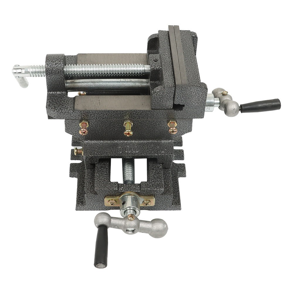 4" Cross Drill Press Vise X-Y Clamp Machine Slide Metal Milling 2 Way Heavy Duty