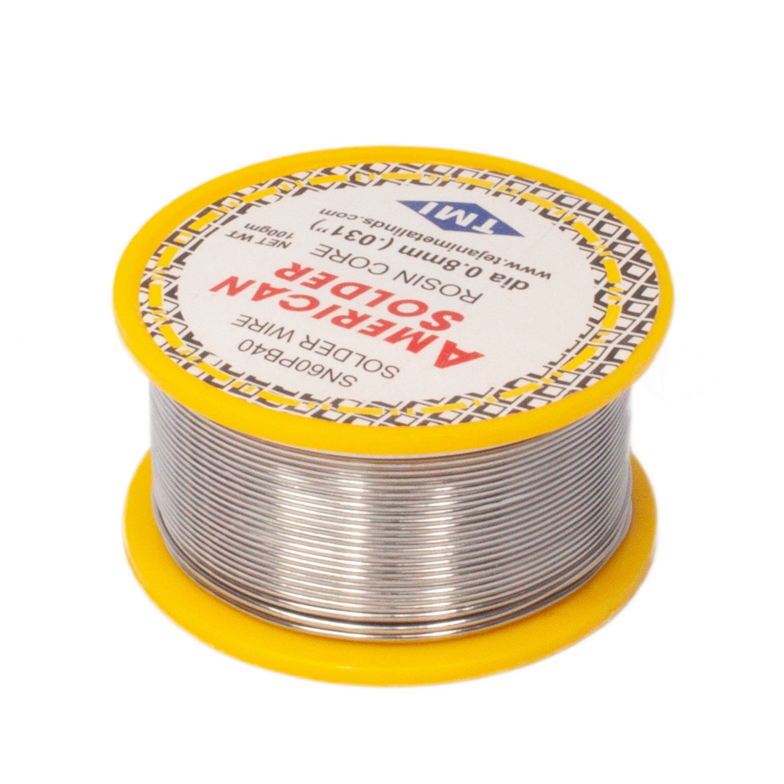 60/40 Tin/Lead Flux 2.0% 0.8mm rosin flux solder wire Roll (100 gms)