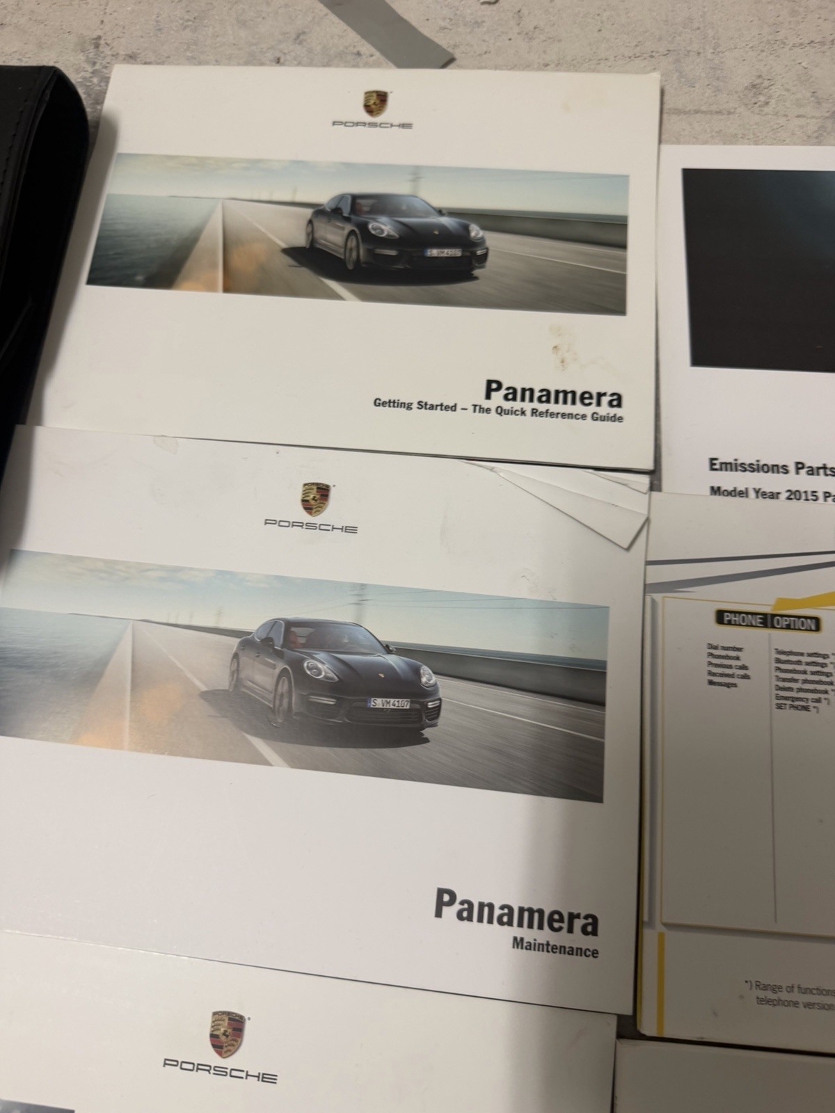 2015 Porsche Panamera Owners Manual & Portfolio 4 S 4S Executive GTS Turbo