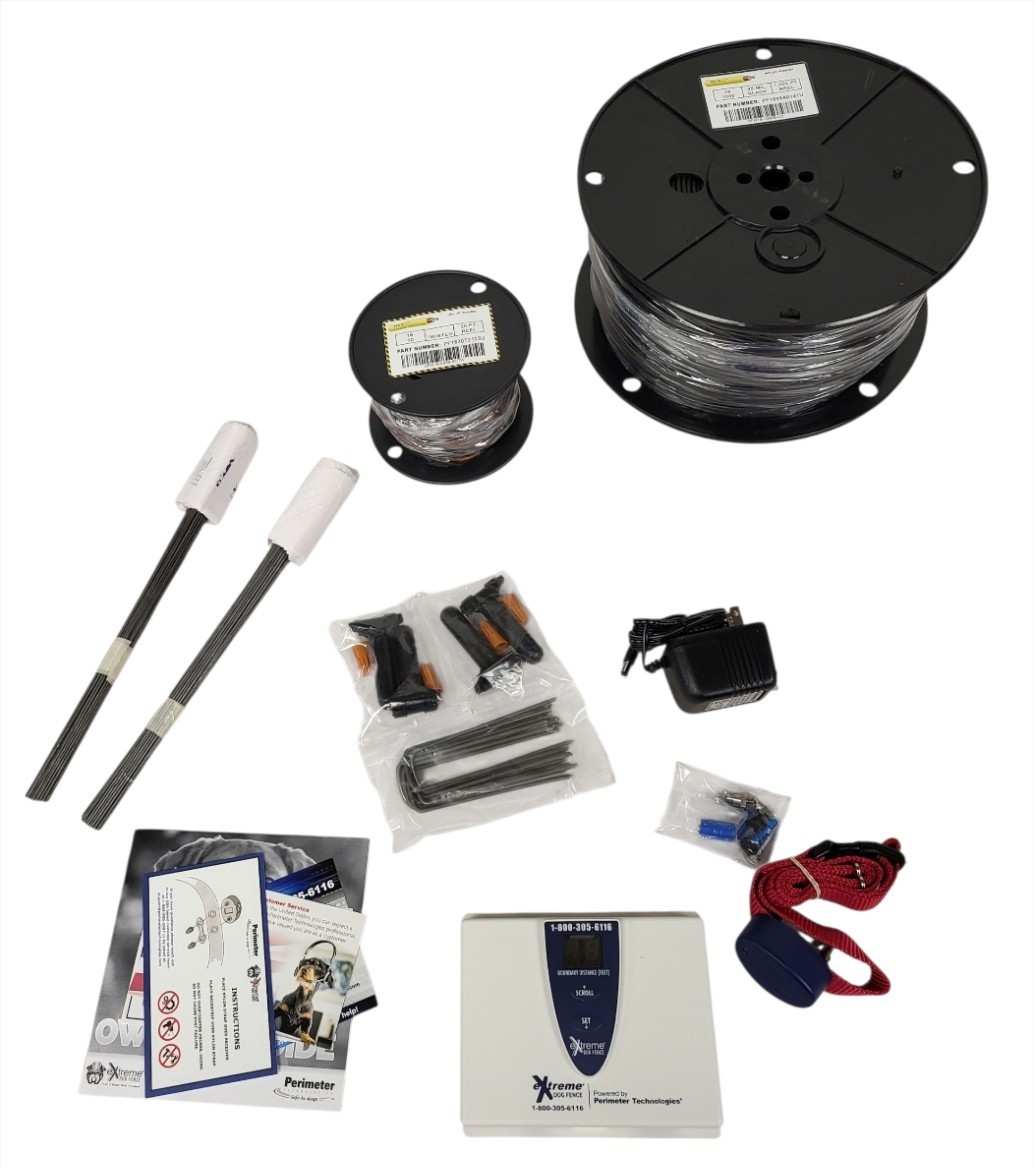 Extreme Underground Electric 1 Dog Fence Kit PRO Grade 1000' & Standard Collar
