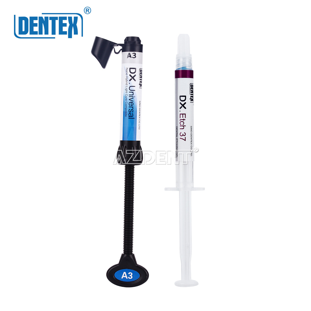 Dentex Dental Light Cure Hybrid Resin Composite Restoration 6 Syring Kit A1-B1