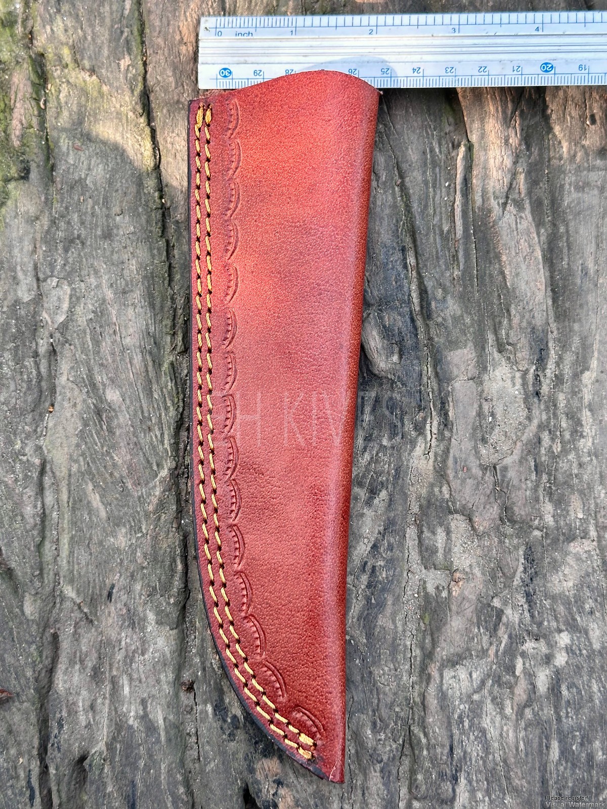 Handmade Genuine Cow Leather Sheath for 8-10 Inch Fixed Blade Hunting Knife