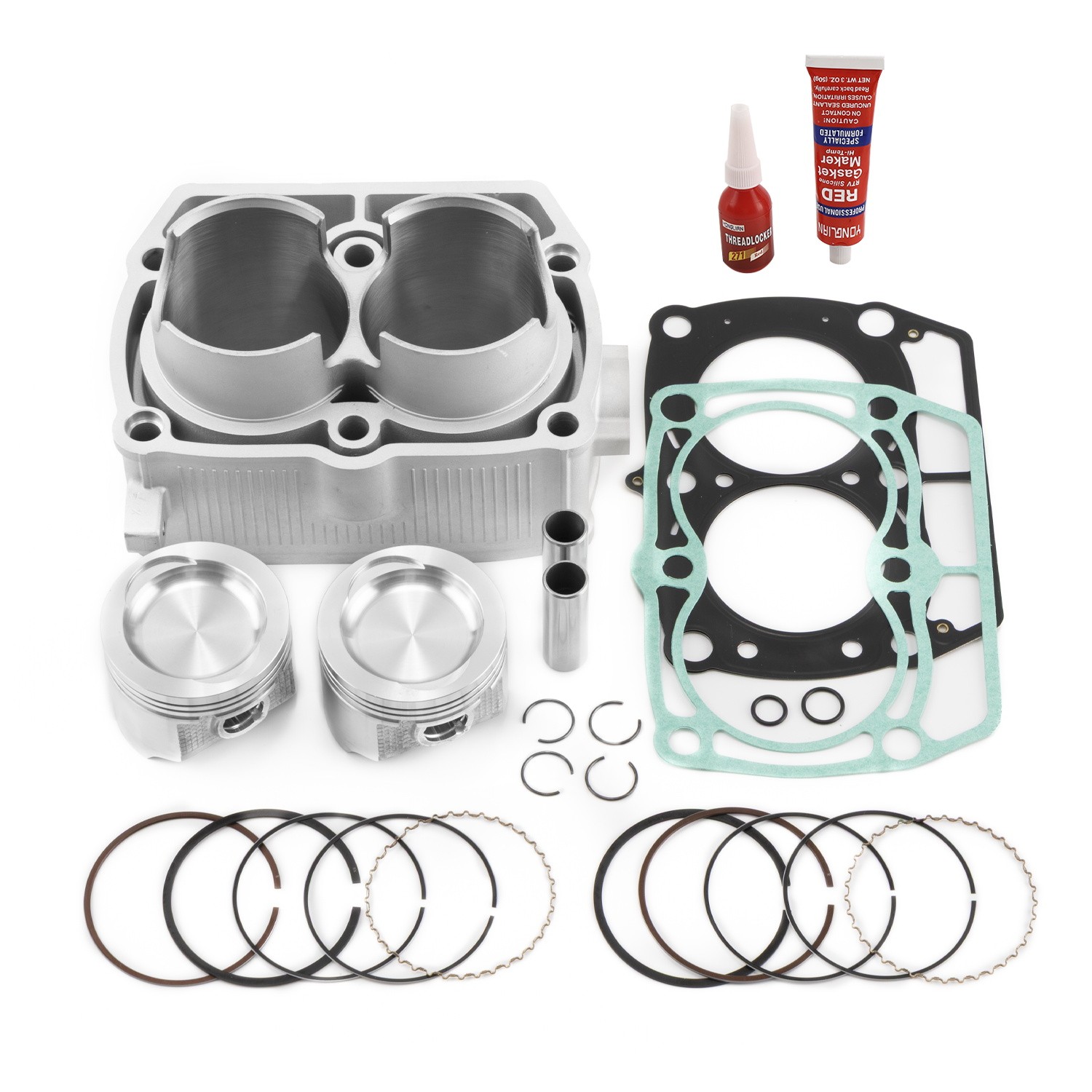For Polaris Sportsman Ranger XP 700 Cylinder Pistons Gasket Top End Rebuild Kit