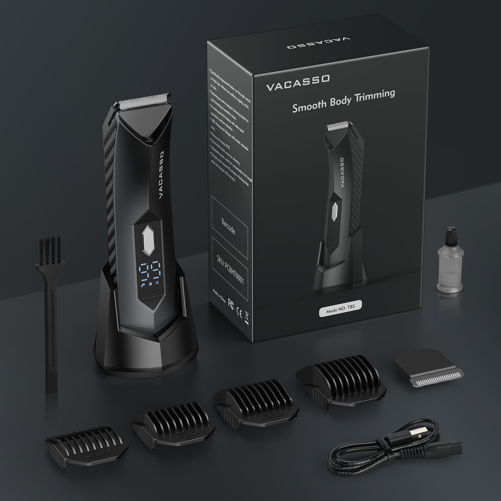 Manscape Groin Hair Trimmer Electric Ball Trimmer Wet/Dry Body Shaver Christmas