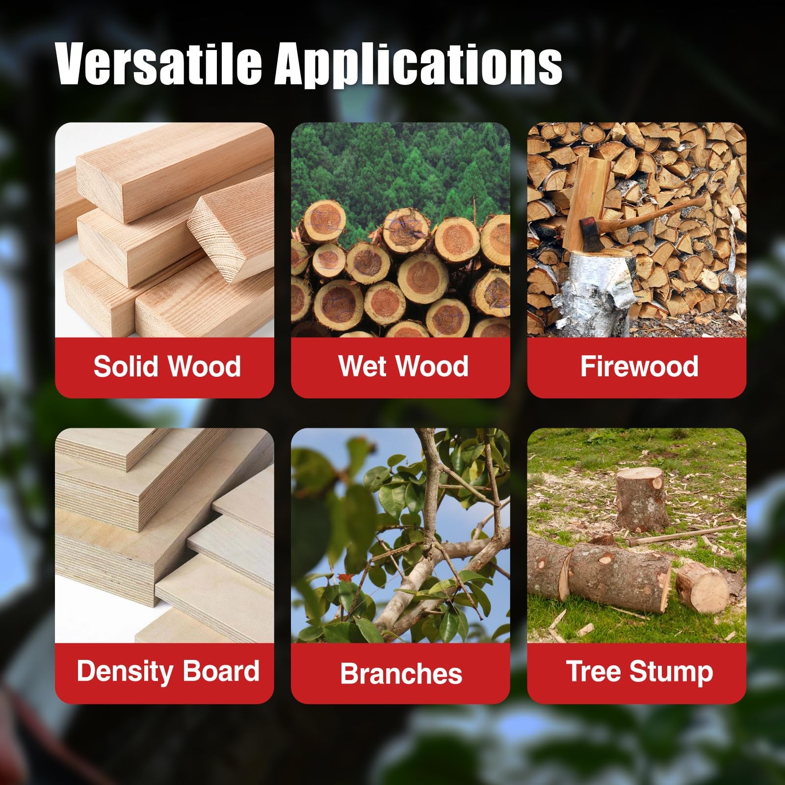 15 Inch Arc Edge Reciprocating Saw Blade, 6TPI Wood Pruning Saw Blades for Tr...