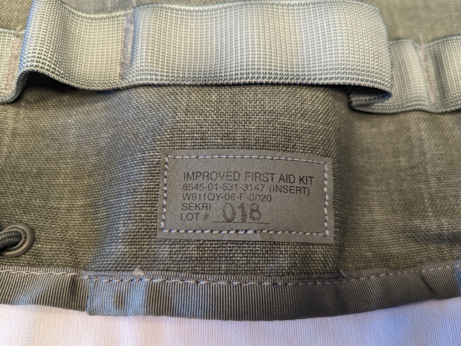 US Army ACU Molle IFAK First Aid Pouch with Insert - No Contents Good Condition