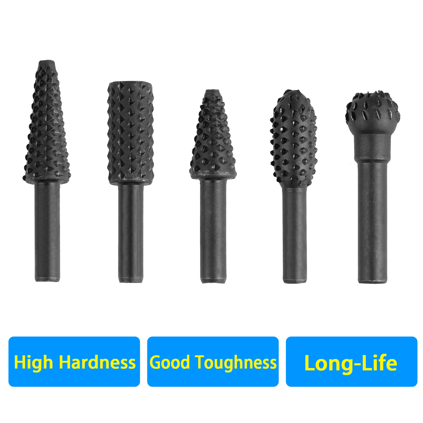 5PCS 1/4'' Drill Bit Set Cutting Tools for Woodworking Knife Wood Carving Tool