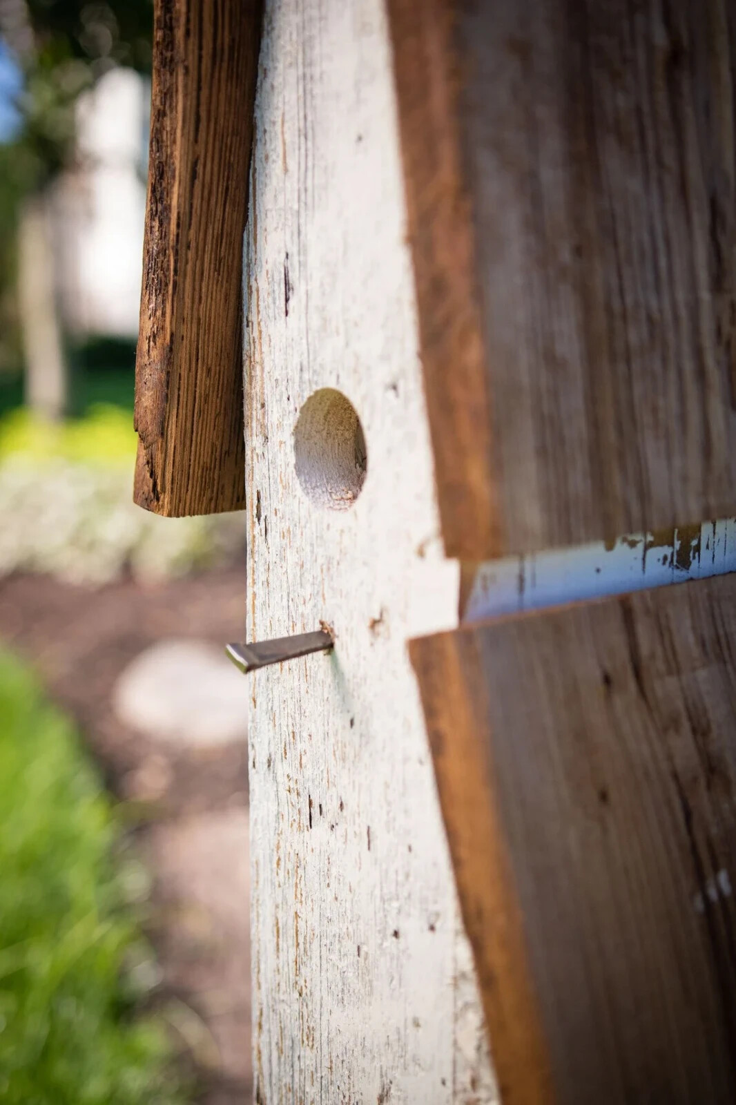Rustic Reclaimed Wooden Extra Large Lean-To Condo Birdhouse For Outdoor Decor