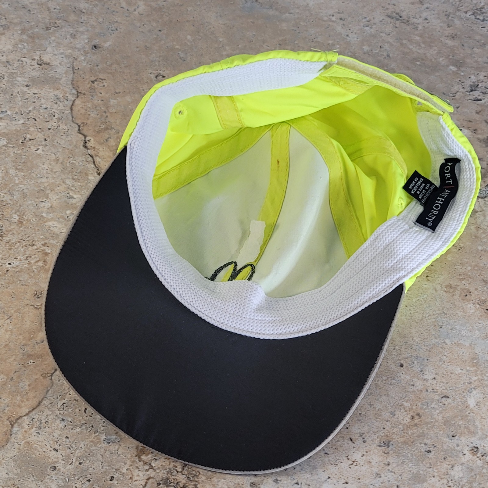 McDONALD'S EMPLOYEE BRIGHT NEON YELLOW BASEBALL HAT ADJUSTABLE