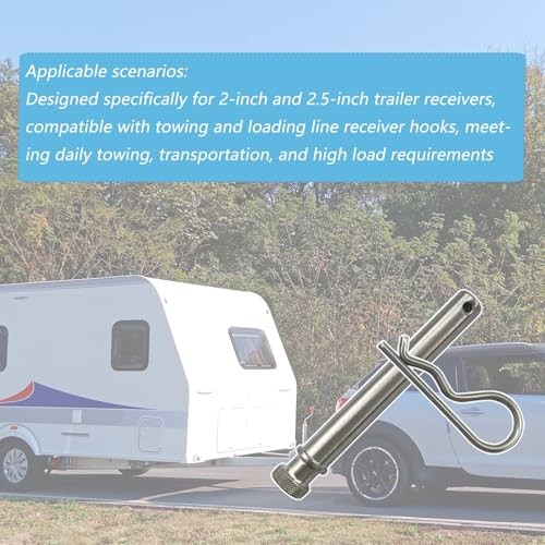 TS3500 Stainless Steel Trailer Hitch Pin and Clip for B&W 2" & 2.5" Hitch 1