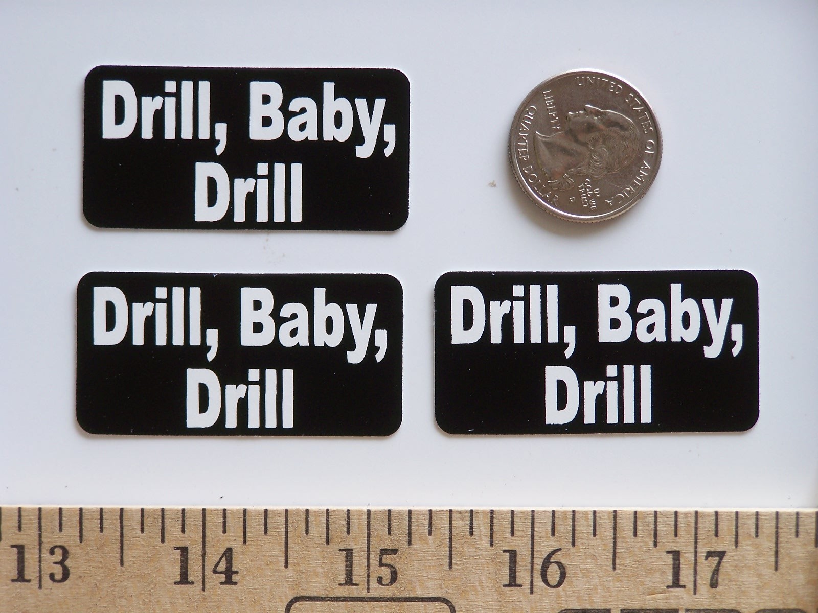 3 - Drill Baby Drill / Lunch Box Hard Hat Oil Field Tool Box Helmet Sticker