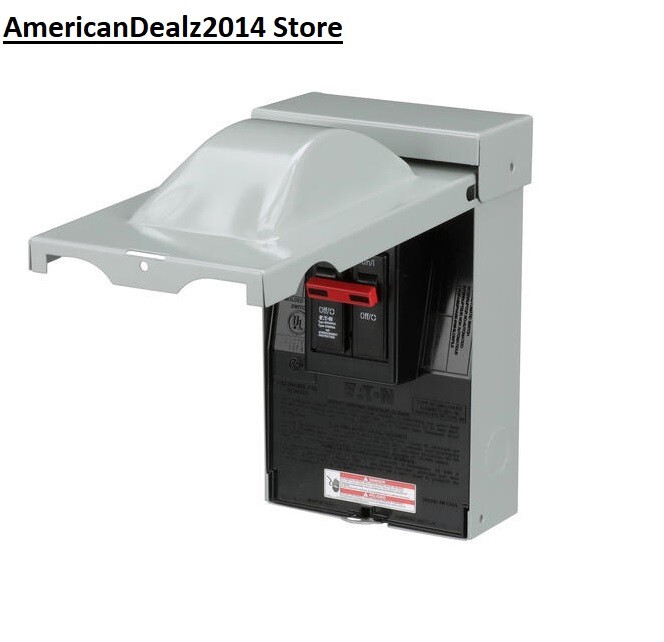 AC Outdoor Disconnect Enclosure Box 60-Amp 120/240V Safety Power Cut/Shut Off