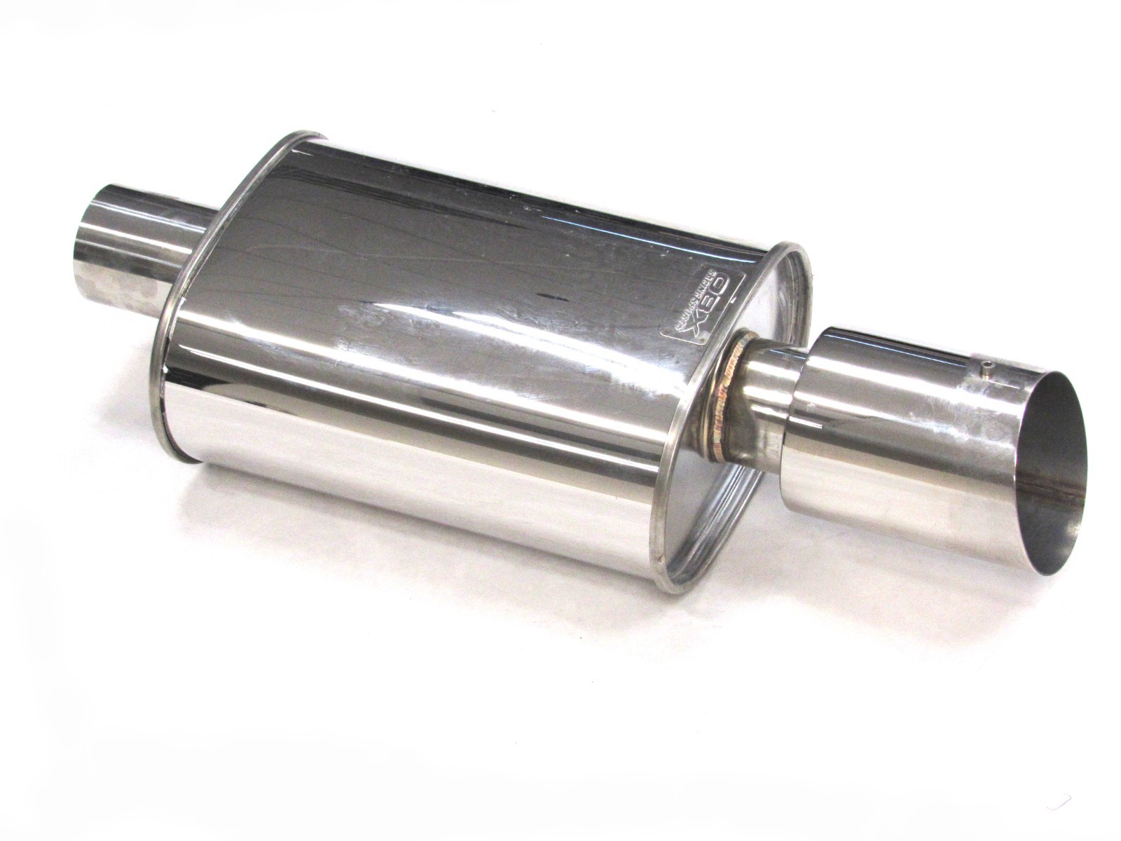 OBX Stainless Forza Tuning Muffler Harpoon 3.0" Center In Performance Universal