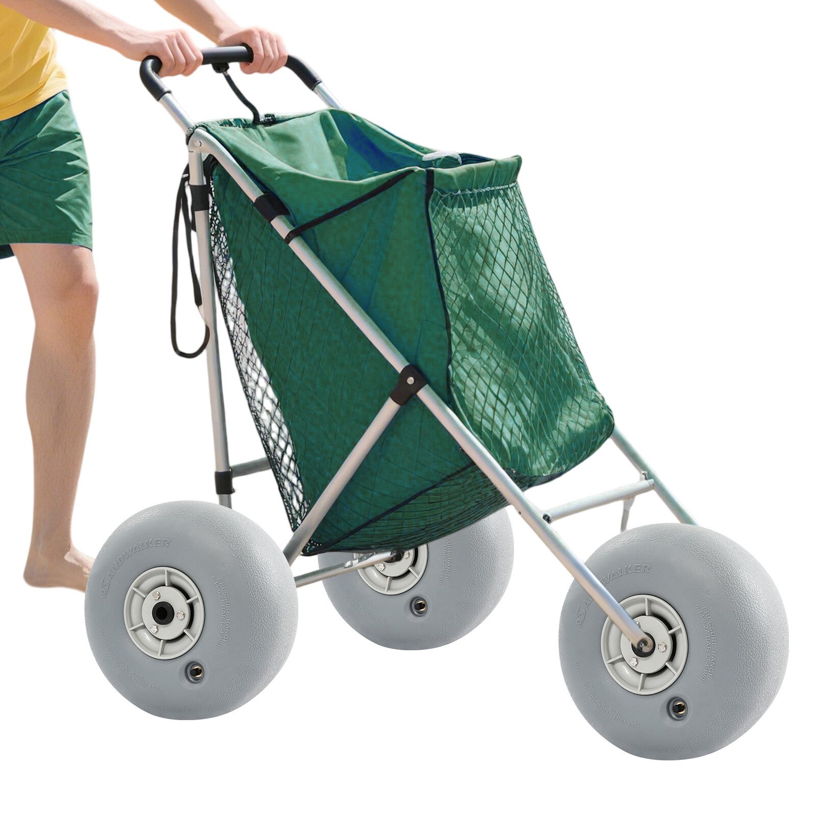 2Pcs Balloon Beach Sand Tire Beach Balloon Wheel Beach Cart Tires 55kg/121lbs