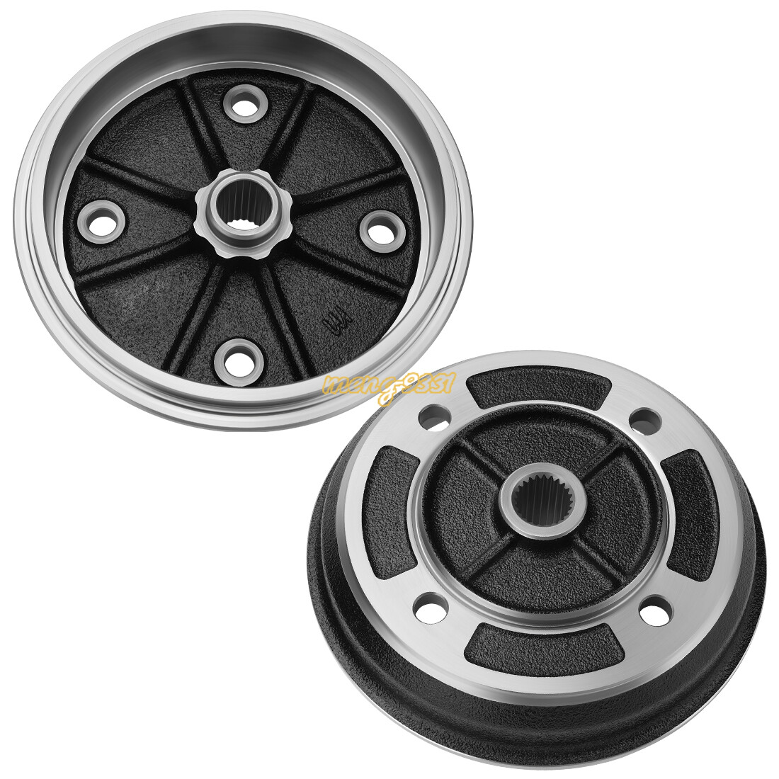 2 X Front Brake Drums for Kawasaki Mule 2010 2500 2510 1990 1993-2001 41038-1219