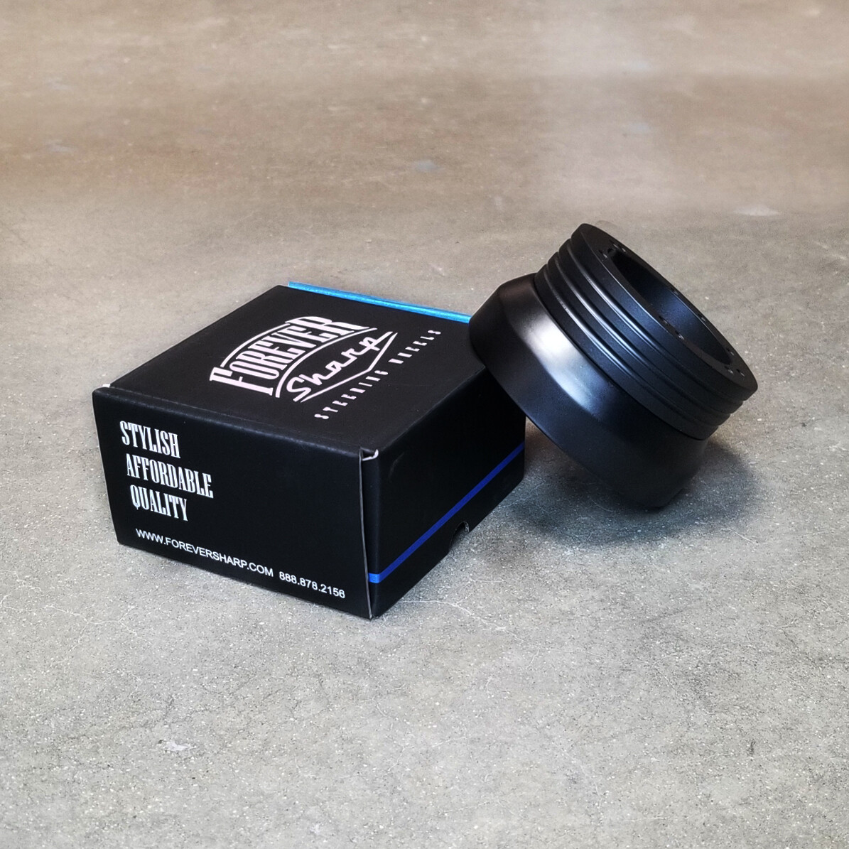 5 & 6 Hole Steering Wheel Black Hub Adapter ( Flaming River, Ididit, GM, Chevy)