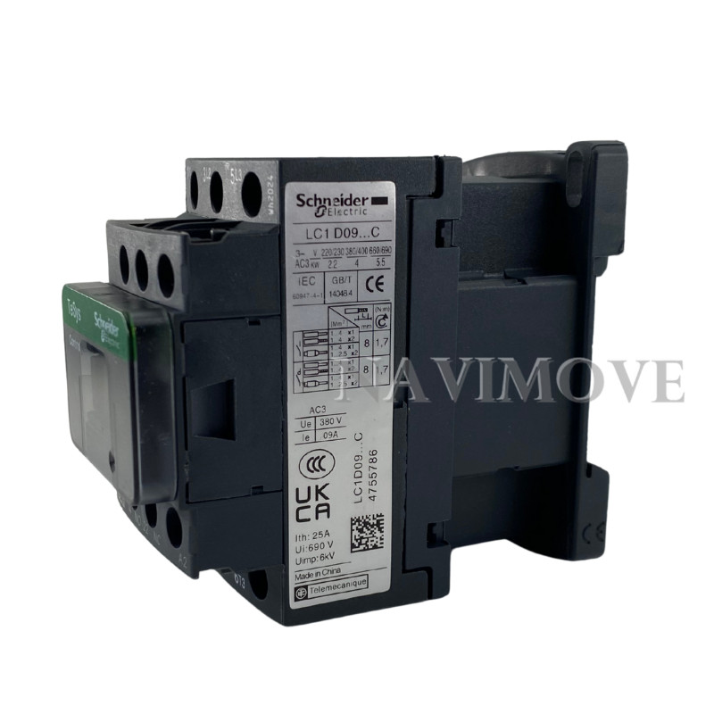 New Schneider LC1D09G7 Contactor 120V Coil 9A AC LC1D09G7 USA