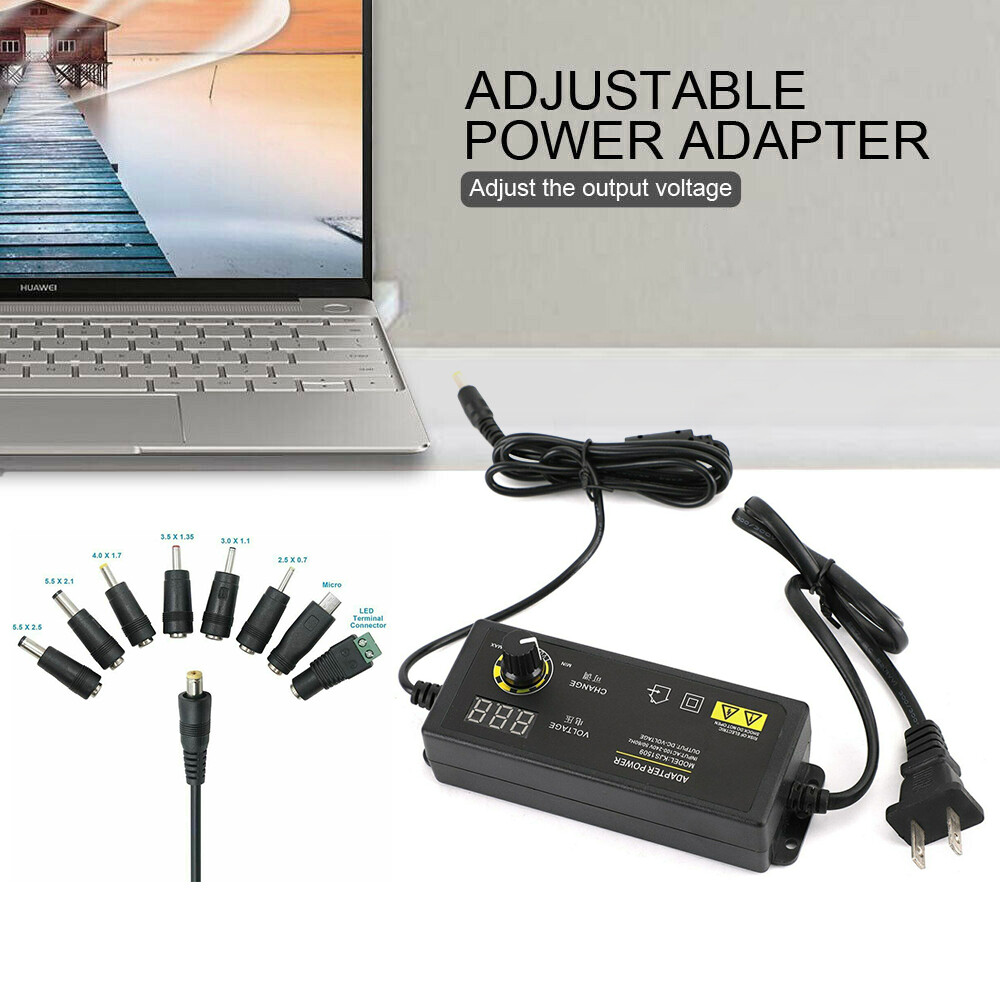 Adjustable power supplies Voltage 3 to 24V AC/DC Switch Power LED Display