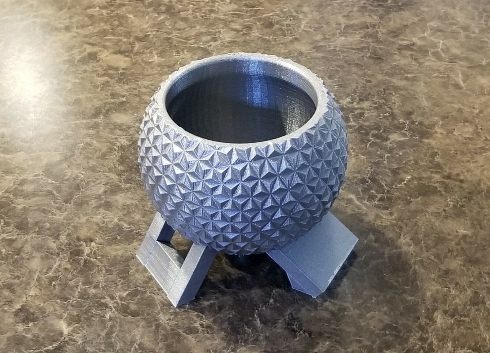 Disney World Epcot Spaceship Earth Inspired Planter - Garden Disney Decor Size C