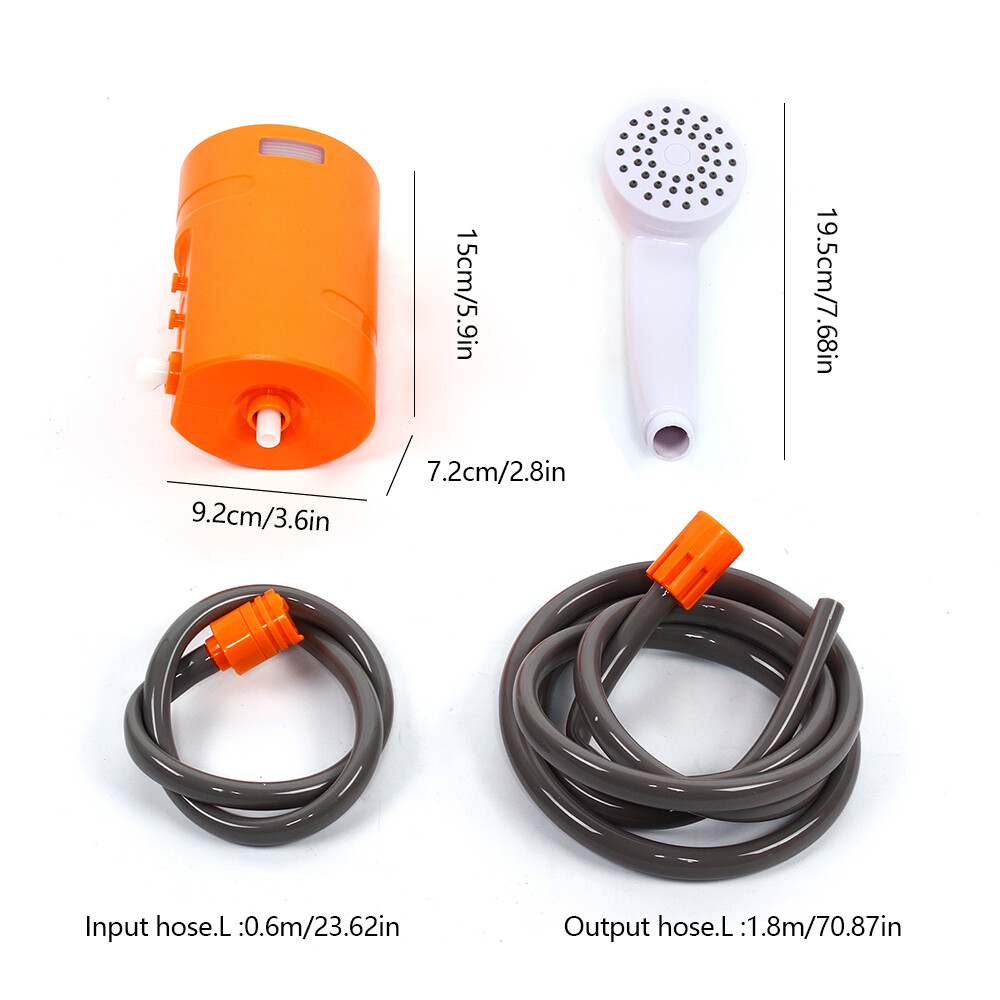 Portable Outdoor Shower Water Pump Camping Shower Submersible Pump Caravan