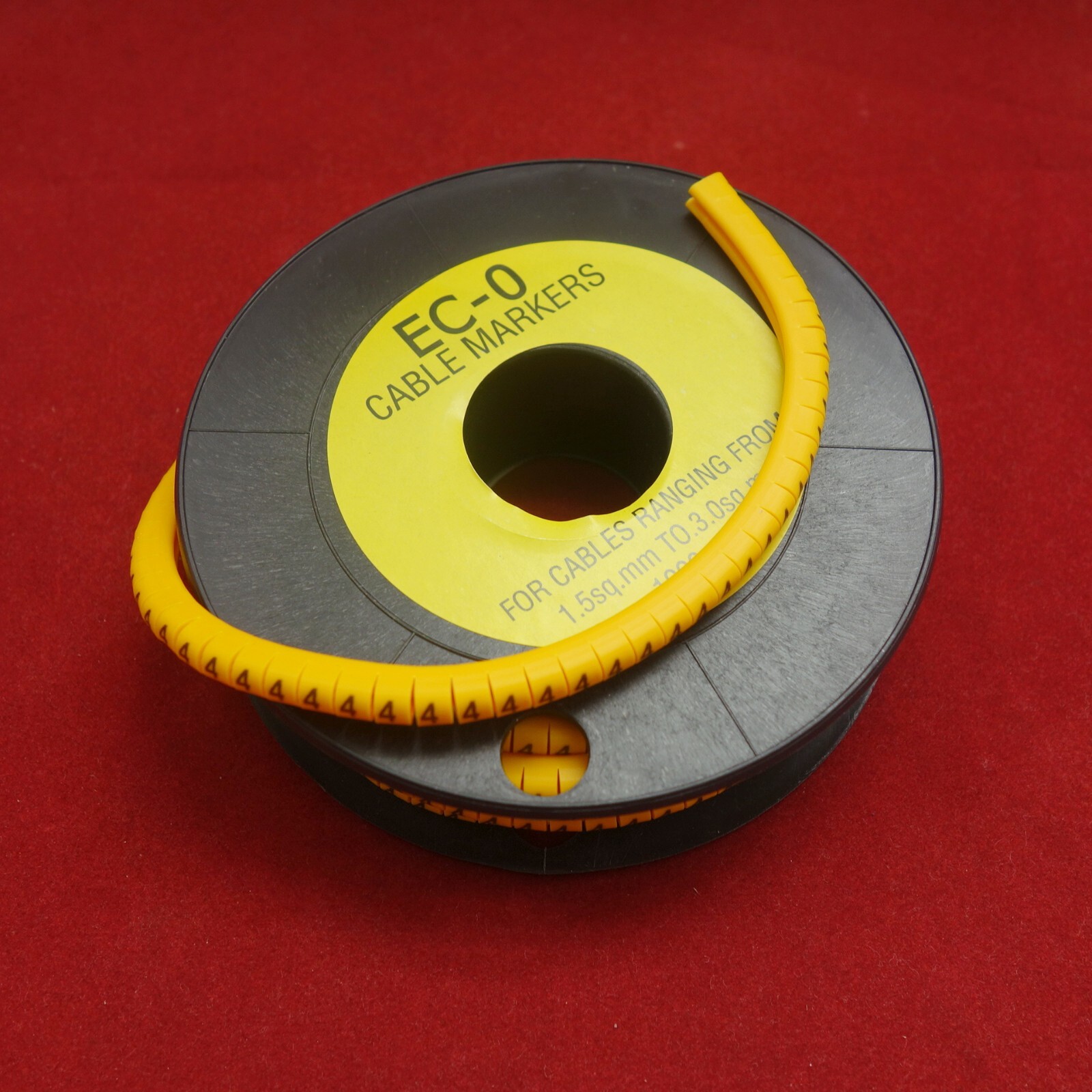 1Roll EC-0 Cable Markers 1000pcs For 0.75-3mm2 wire Number 0-9 soft PVC