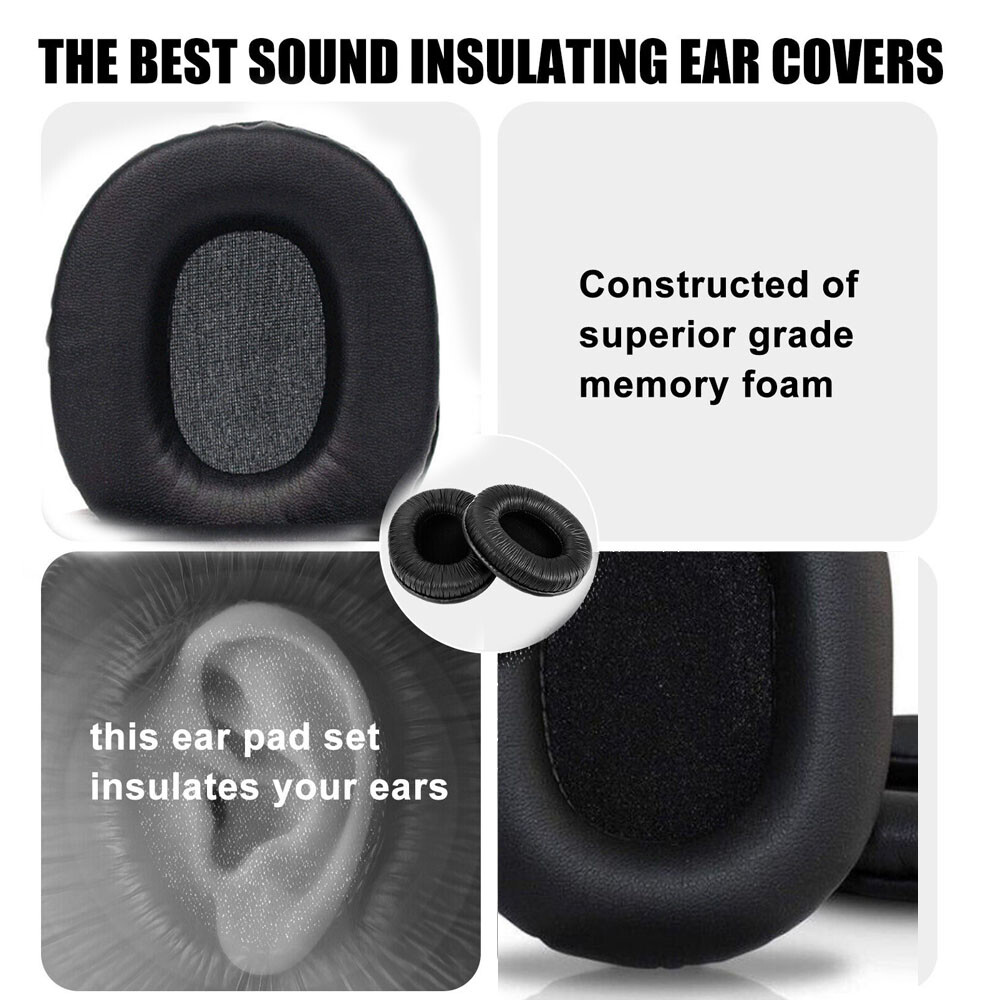 4X Replacement Ear Pads Cushion For Sony MDR-7506 MDR-V6 MDR-CD 900ST Headphones