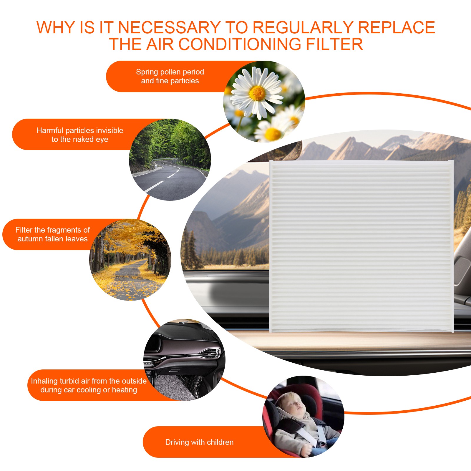 Fits 2012-2014 Honda CR-V CRV 2.4L Engine & Cabin Air Filter Combo Set