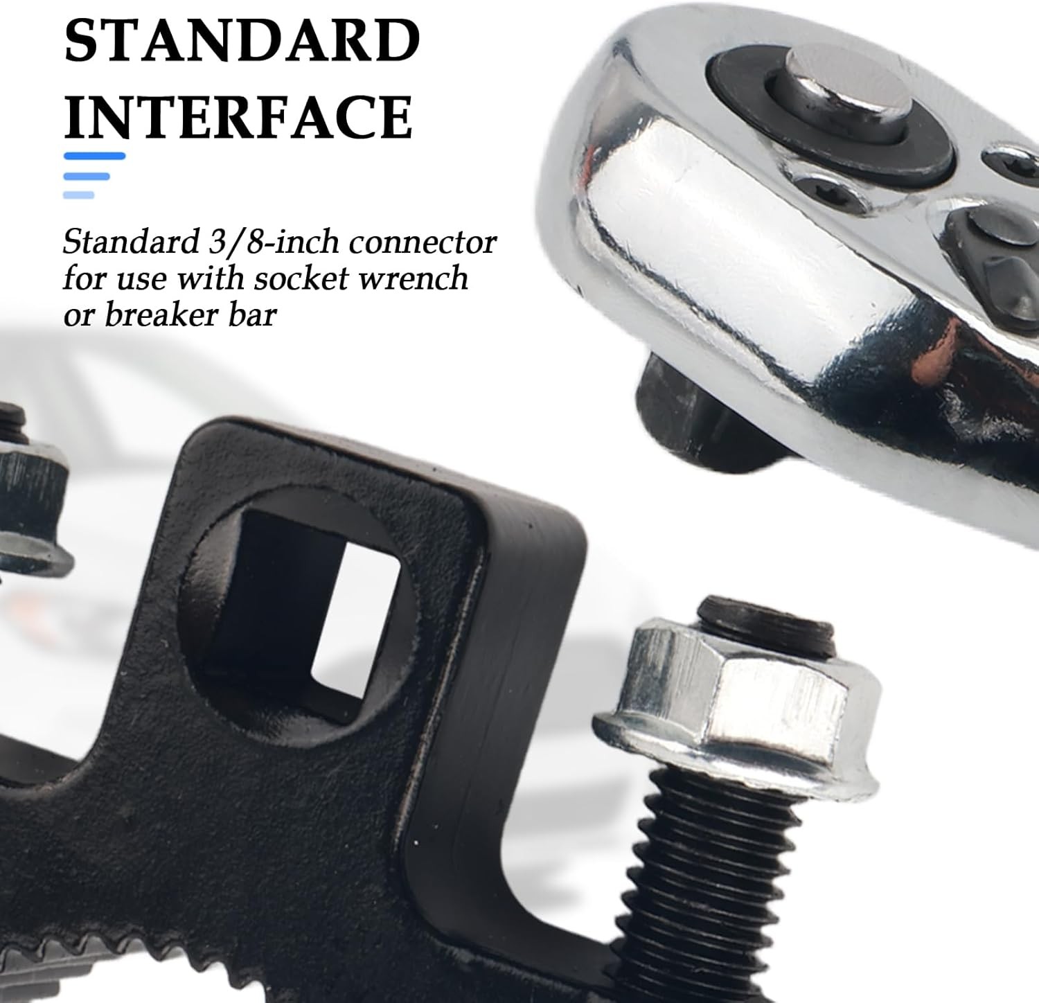 Inner Tie Rod Removal Tool with 3/8" Drive Ports,Anti-Slip Inner Tie Rod Tool wi