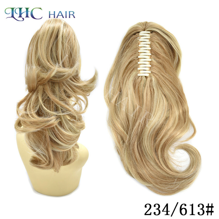 Real Thick Clip In Pony Tail Hair Extensions Claw Clip On Ponytail As Human US