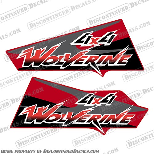 Fits Yamaha Wolverine 350 4X4 ATV Decals RED