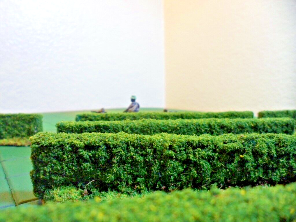 Wargame Terrain Hedges 28mm 25mm Painted lot of 10 pcs