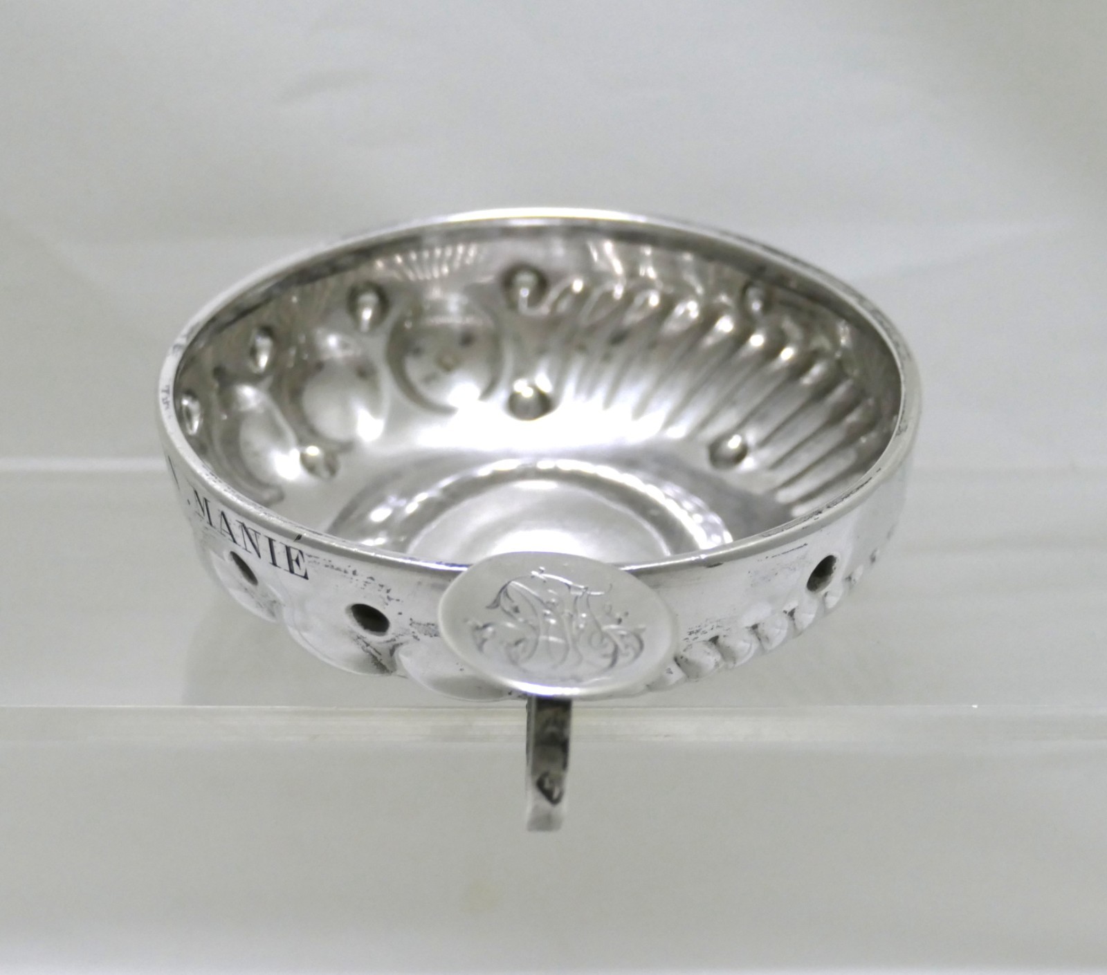 French Sterling Silver .950 Wine Taster Tastevin - Cesar Tonnelier - Paris