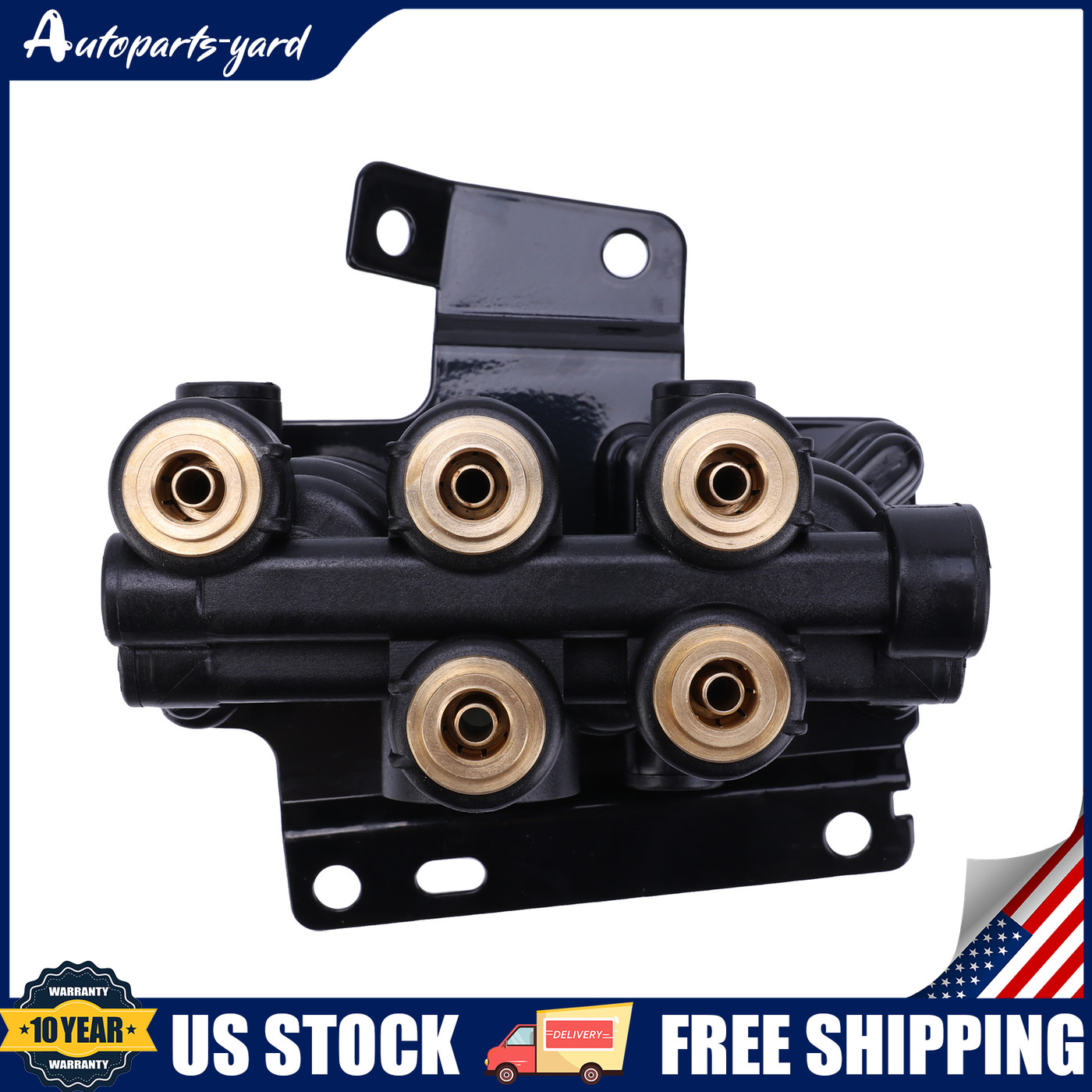 New Dash Control Brake Valve 5 Ports For Volvo VNL 24340522 US