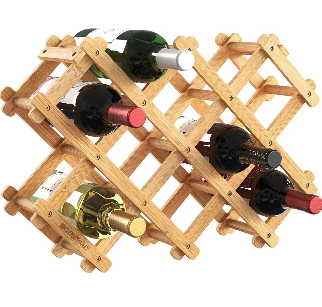 Bamboo Wine Rack, Wine Table Top Holder