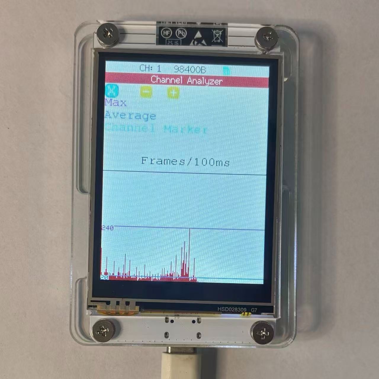 ESP32 Marauder WiFi BT Network Monitor 2.8" Touch Screen RSSI Data Readout