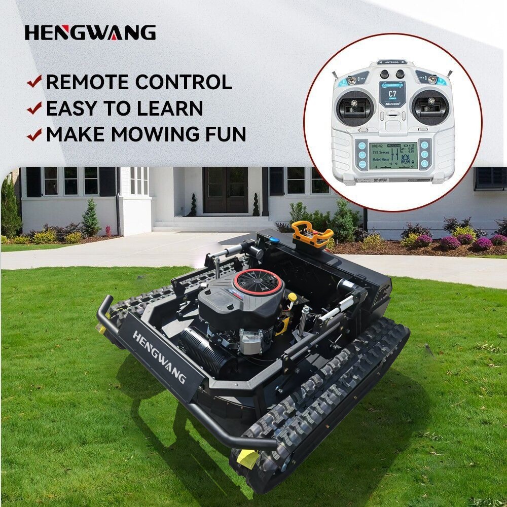 27HP Robot lawn mower sale！ Remote Control Lawn Mower 65° Climbing Free shipping