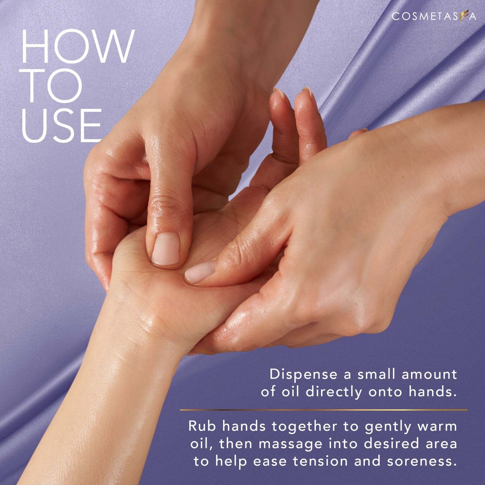 Lavender Relaxation Massage Oil 8.8 oz by Cosmetasa Exp 8/24